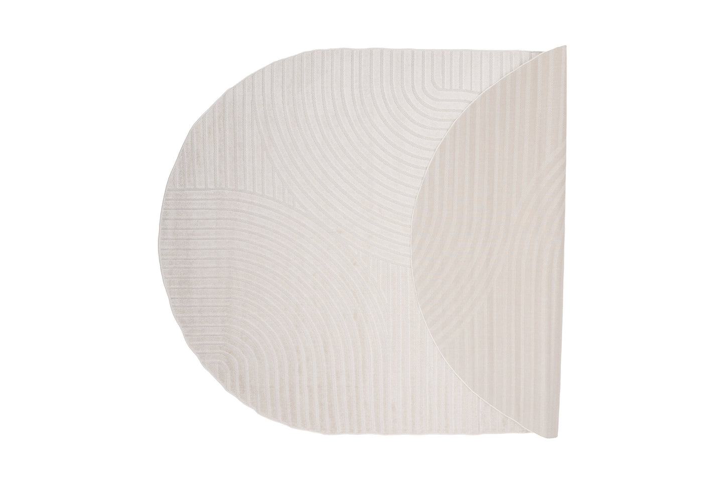 Vince Solar Teppich Oval, Weiß, 340x240cm