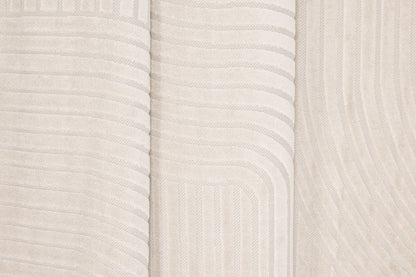 Vince Solar Teppich Oval, Weiß, 340x240cm
