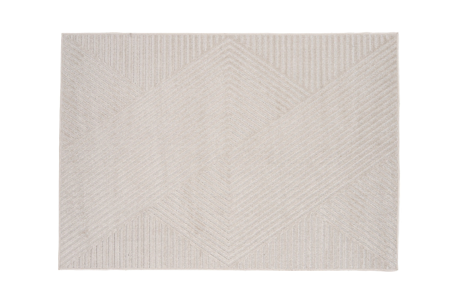 Aron Solar Teppich, Weiß/Creme, 290x200cm