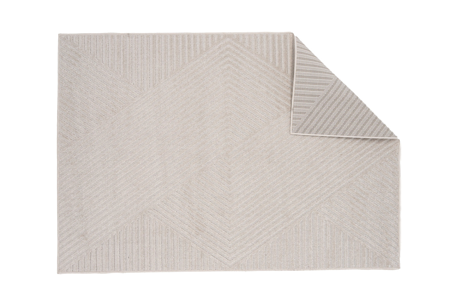 Aron Solar Teppich, Weiß/Creme, 290x200cm
