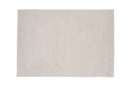 Aron Solar Teppich, Weiß/Creme, 340x240cm