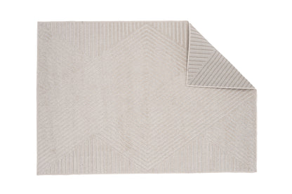 Aron Solar Teppich, Weiß/Creme, 340x240cm