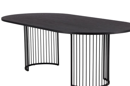 Esstisch Hamneskär in Schwarz, 220 cm
