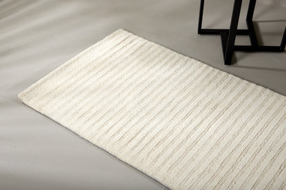 Milton Wollteppich, Weiß, 200x70cm