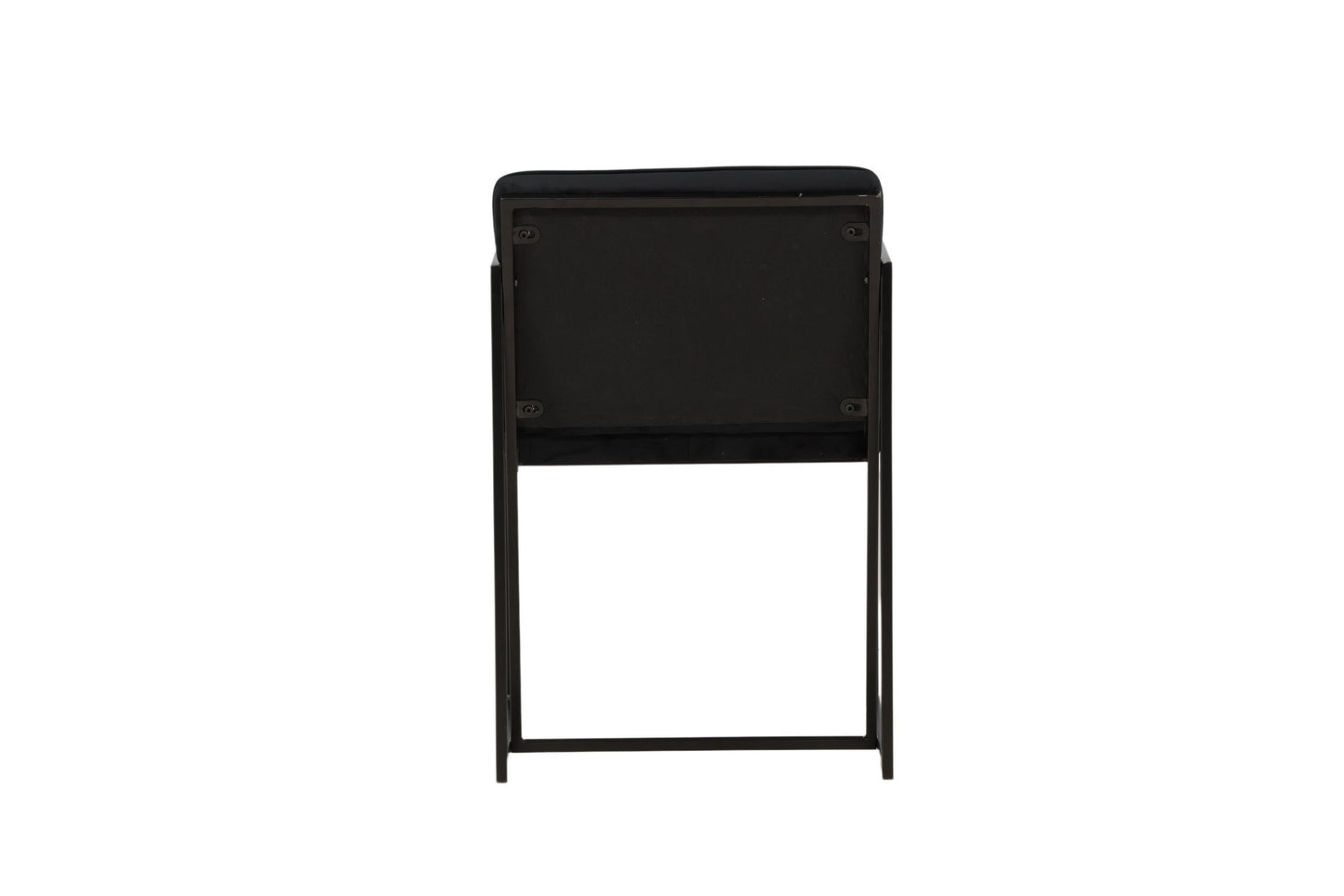 2er-Set Esszimmerstühle Richmond, Schwarze Samt-Optik