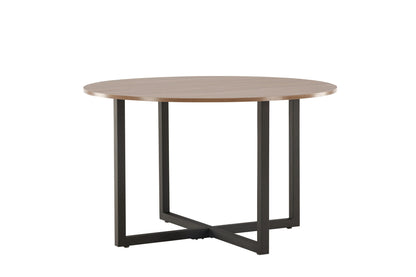 Durango Esstisch in Braun/Schwarz, Ø 120cm