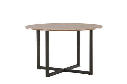 Durango Esstisch in Braun/Schwarz, Ø 120cm