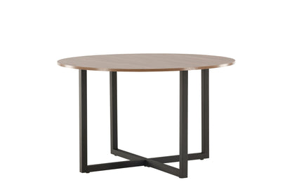 Durango Esstisch in Braun/Schwarz, Ø 120cm