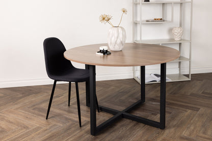Durango Esstisch in Braun/Schwarz, Ø 120cm