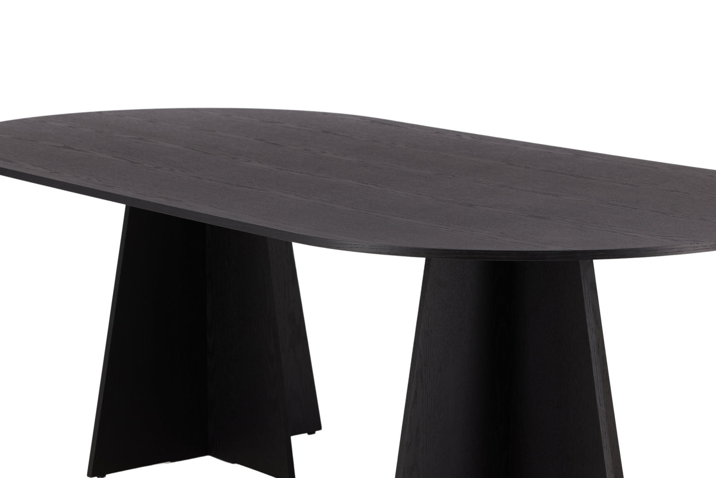 Bootcut Esstisch in Schwarz, 230cm