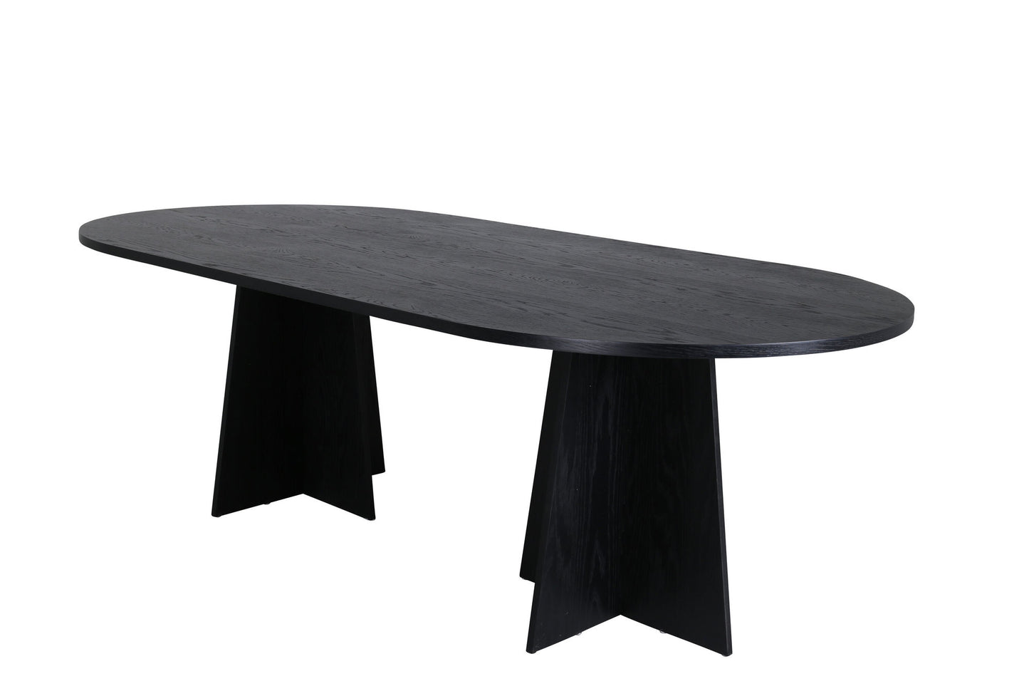 Bootcut Esstisch in Schwarz, 230cm