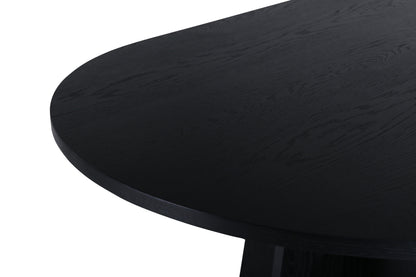 Bootcut Esstisch in Schwarz, 230cm