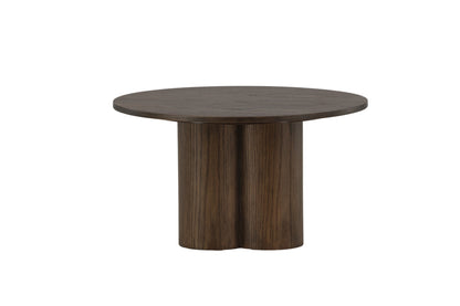 Runder Couchtisch Olivia in Dunkelbraun, Ø80cm