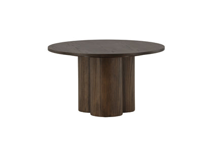 Runder Couchtisch Olivia in Dunkelbraun, Ø80cm