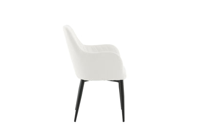Comfort Esszimmerstühle, 2er Set, Weiß