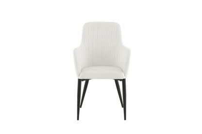 Comfort Esszimmerstühle, 2er Set, Weiß