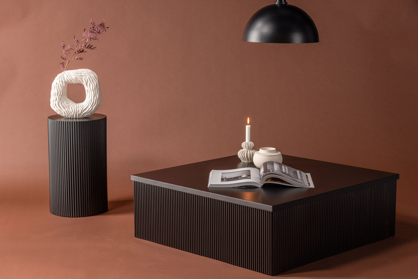 Lenox Couchtisch aus MDF in Schwarz