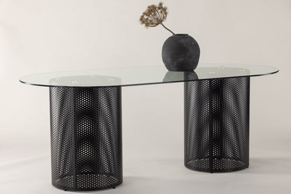 Glasgow x Josefin Lustig Esstisch in Schwarz, 200cm