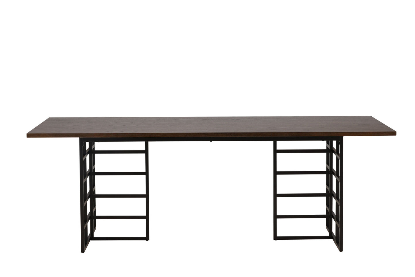 Ystad Esstisch in Braun/Schwarz, 220cm