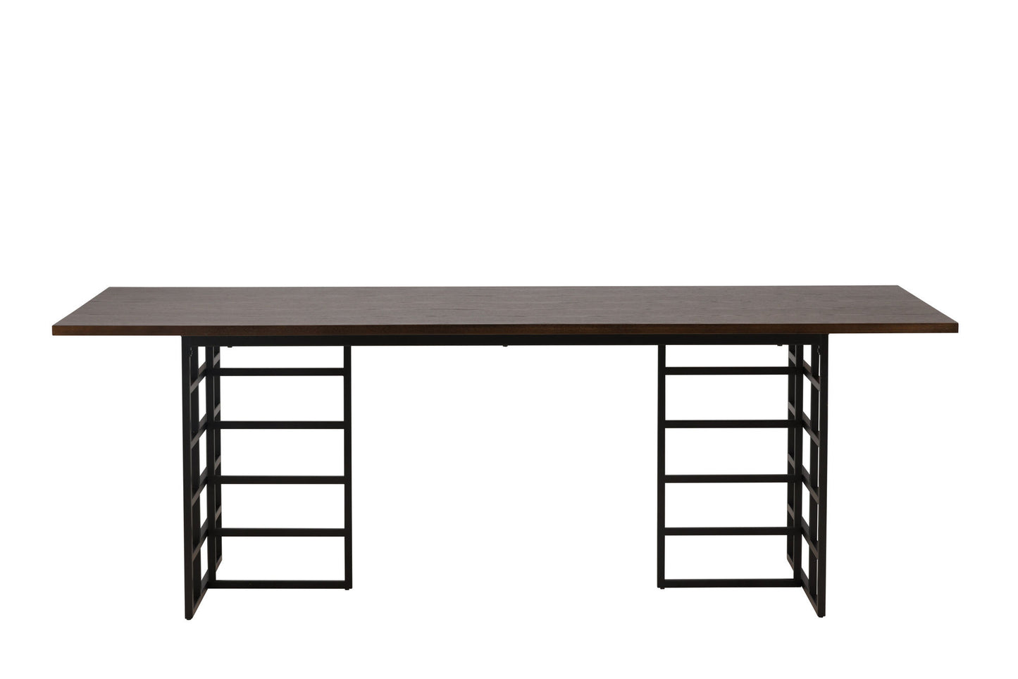 Ystad Esstisch in Braun/Schwarz, 220cm