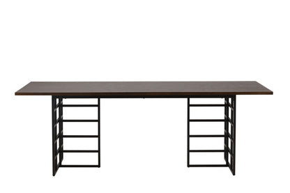 Ystad Esstisch in Braun/Schwarz, 220cm