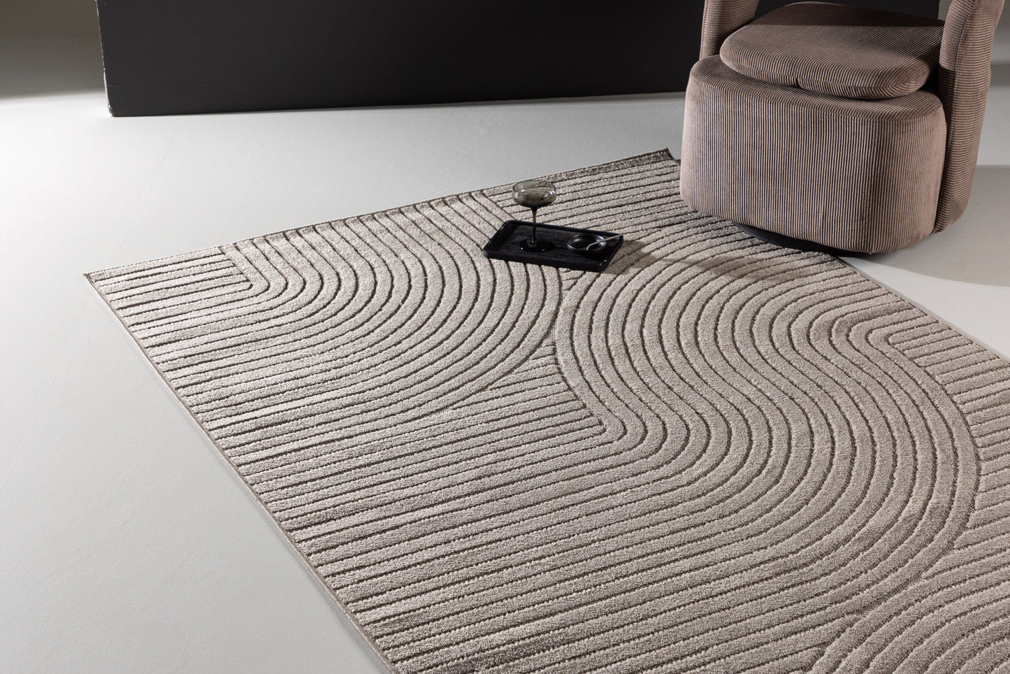 Vince Solar Teppich, Braun, 340x240cm