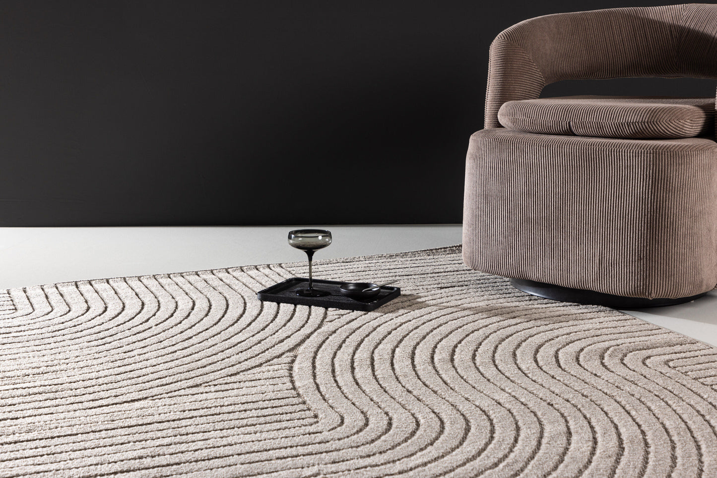Vince Solar Teppich, Braun, 340x240cm