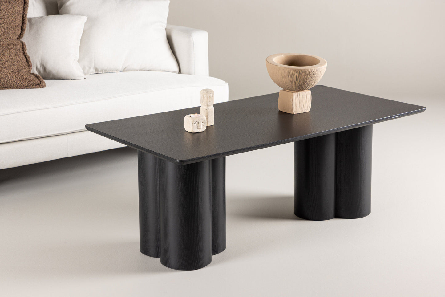Olivia Couchtisch aus MDF in Schwarz