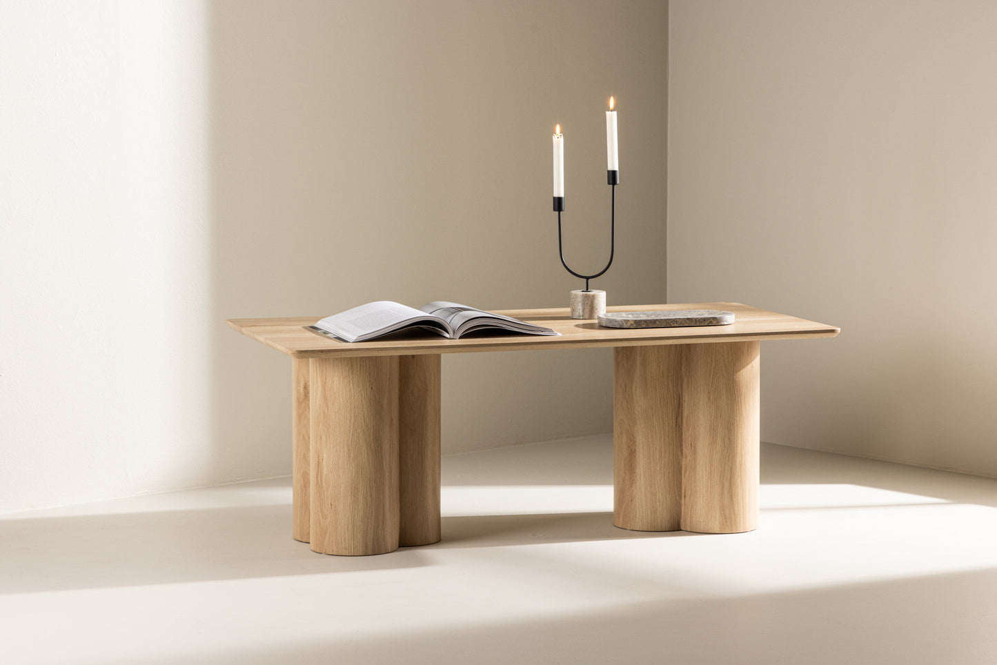 Olivia Couchtisch aus MDF in Holzoptik