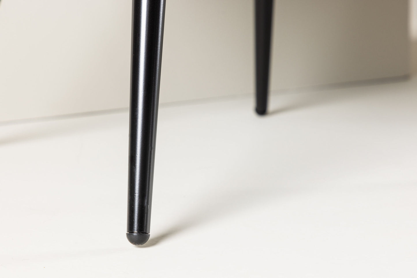 2er-Set Esszimmerstühle Velvet, Schwarze Samt-Optik