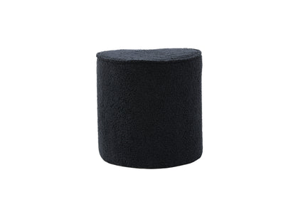 Heart Kids Pouf, Schwarz, Teddypolyester