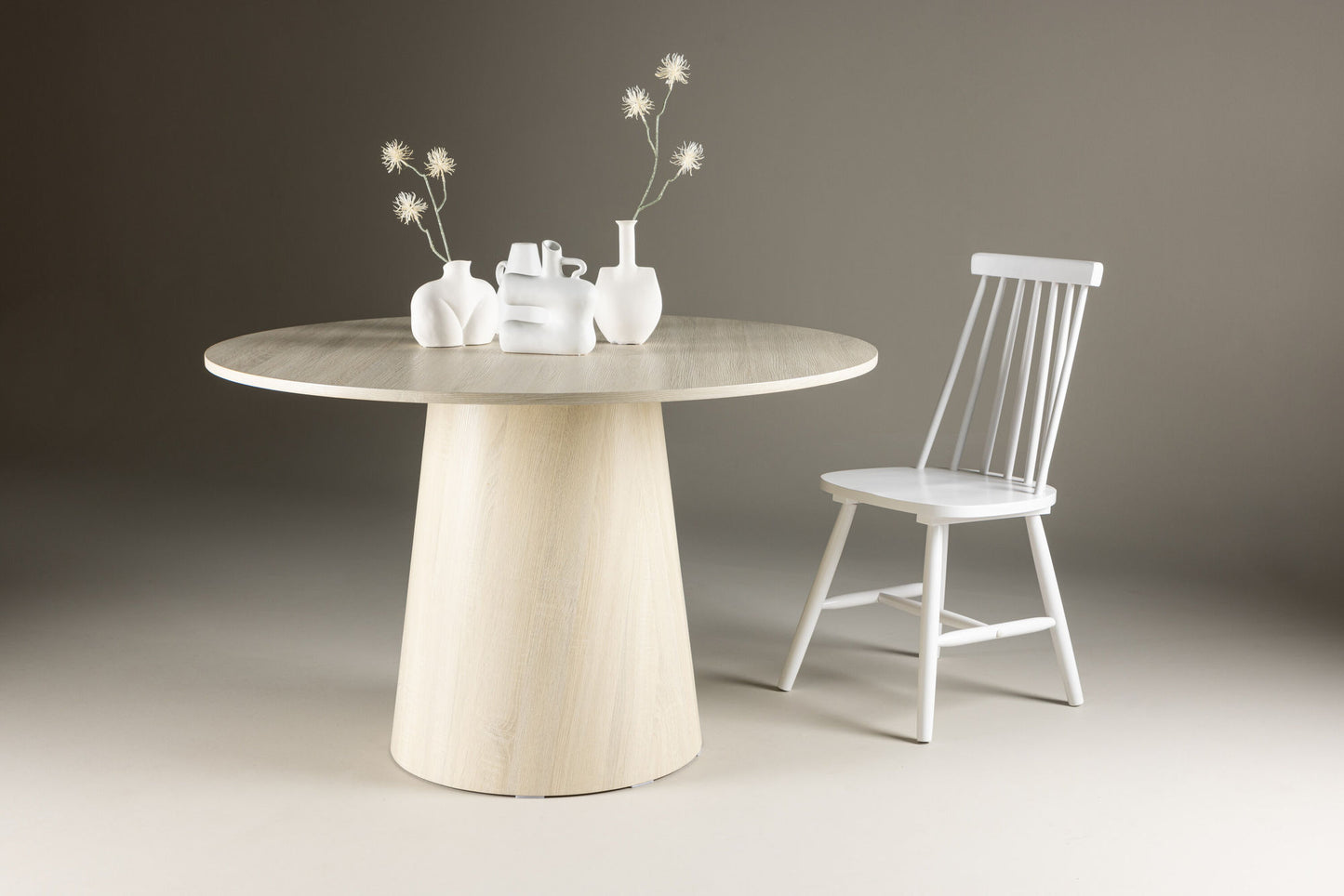 Esstisch Lanzo in Weiß, Ø 120cm
