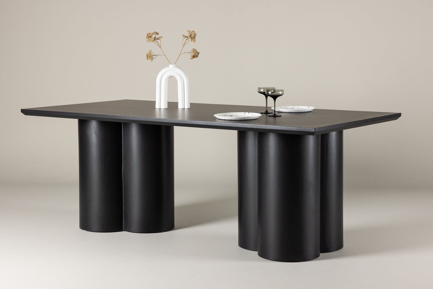 Esstisch Olivia in Schwarz, 200cm