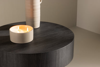 Malung Beistelltisch aus FSC®-zertifiziertem MDF in Schwarz, Ø50cm