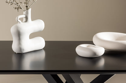 Piazza Couchtisch aus MDF in Schwarz