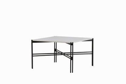 Razzia Couchtisch aus Stahl/Terrazzo in Weiß/Schwarz