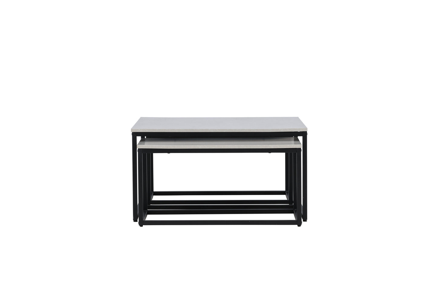 Solna Couchtisch 3er Set auf MDF/Stahl in Steinoptik