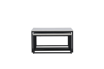 Solna Couchtisch 3er Set auf MDF/Stahl in Steinoptik