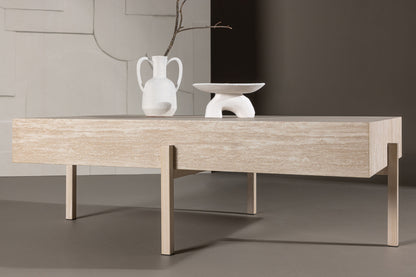 Vadholmen Couchtisch in Travertin-Optik, FSC 100%