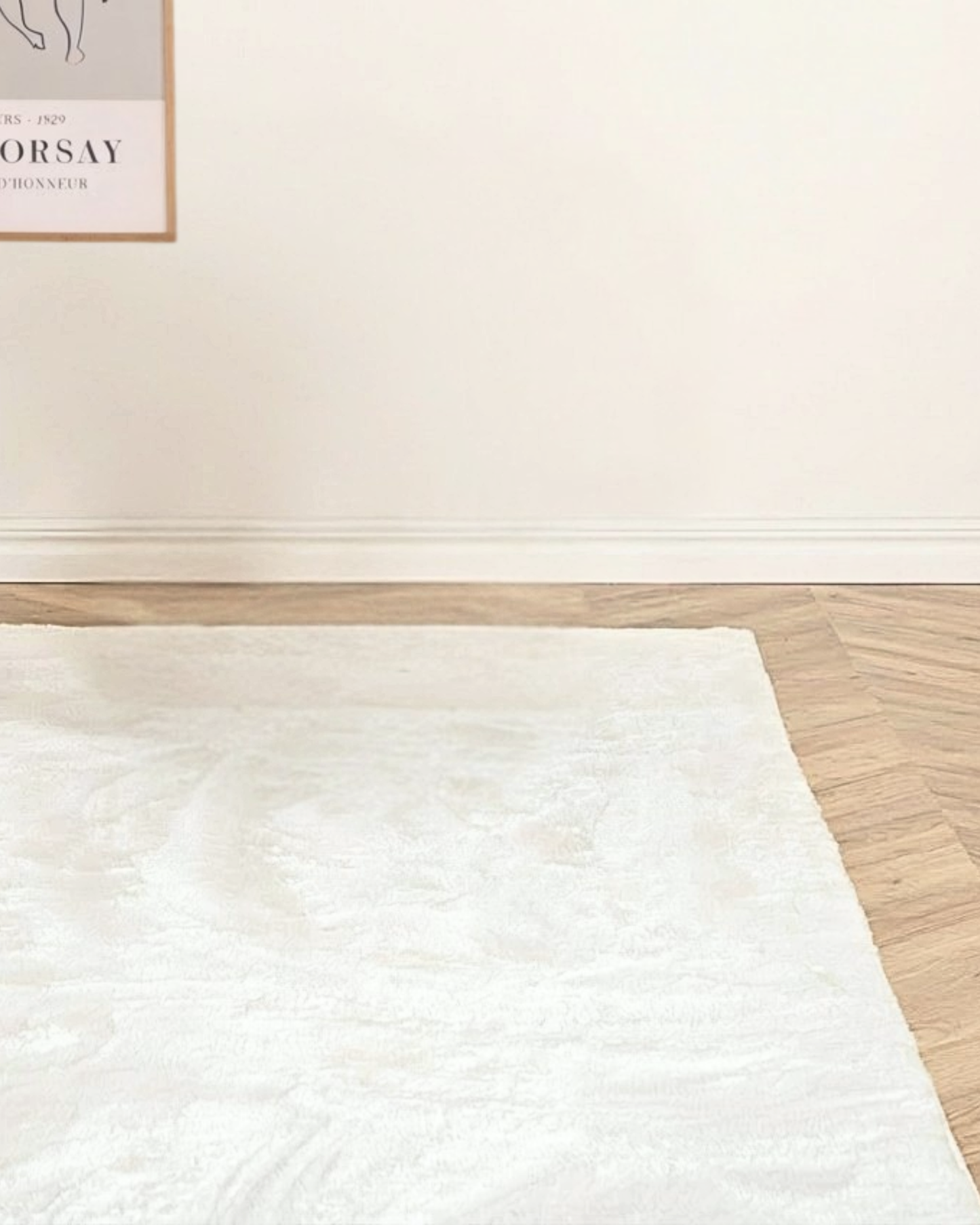 Flauschiger Teppich Blanca in weiß, 160x230cm