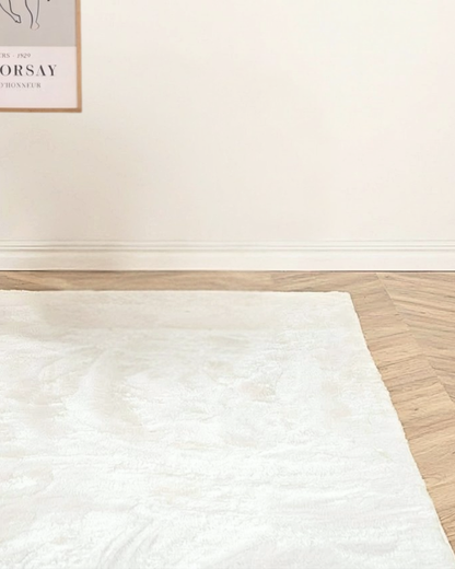 Flauschiger Teppich Blanca in weiß, 160x230cm