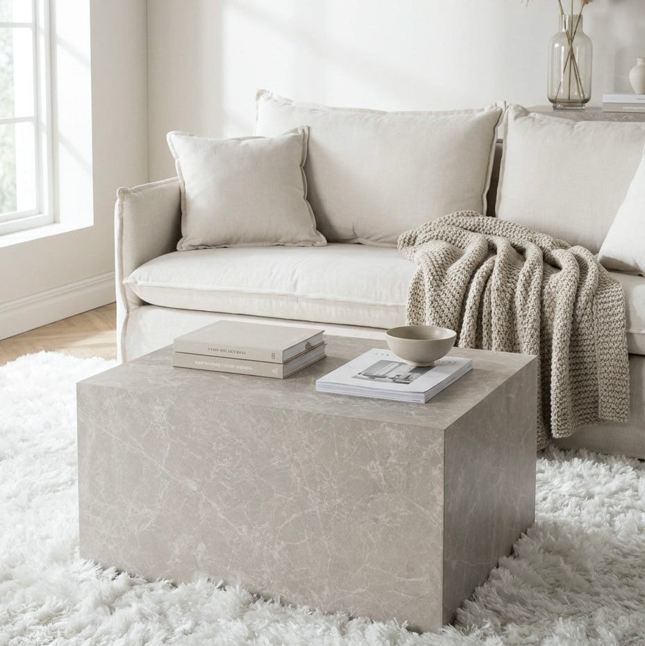 Couchtisch York in Marmor-Optik