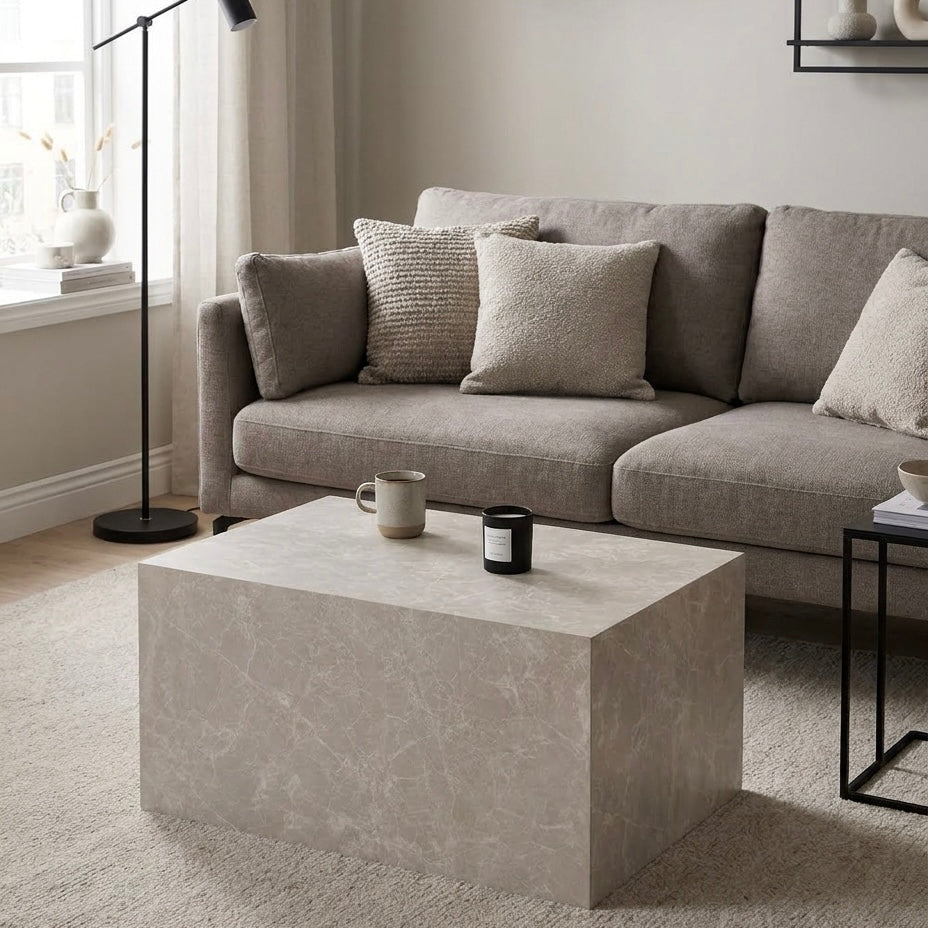 Couchtisch York in Marmor-Optik