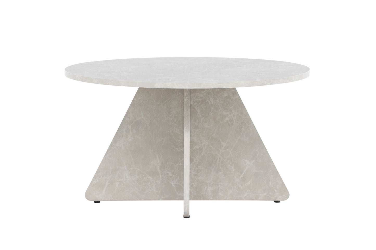 Bootcut Couchtisch in Marmor-Optik aus MDF