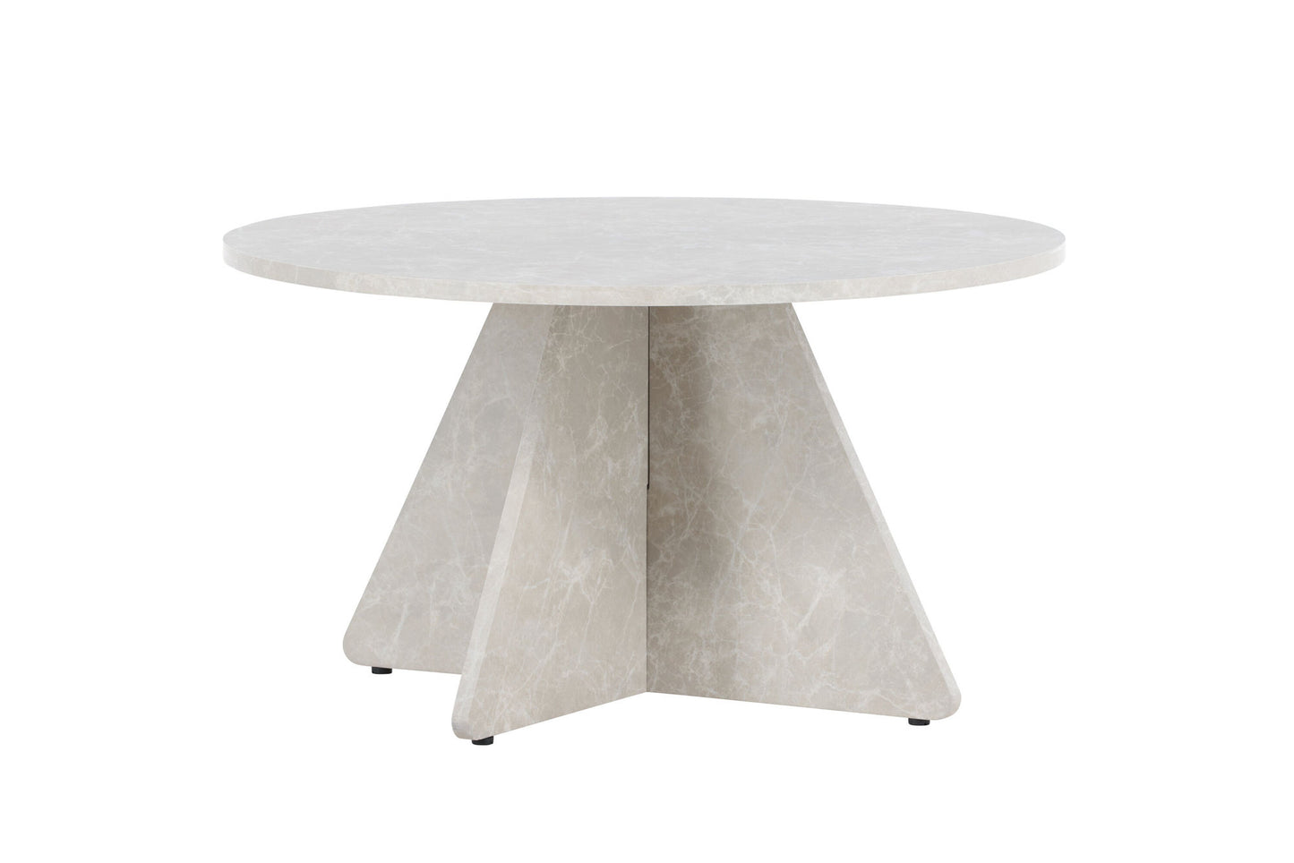 Bootcut Couchtisch in Marmor-Optik aus MDF