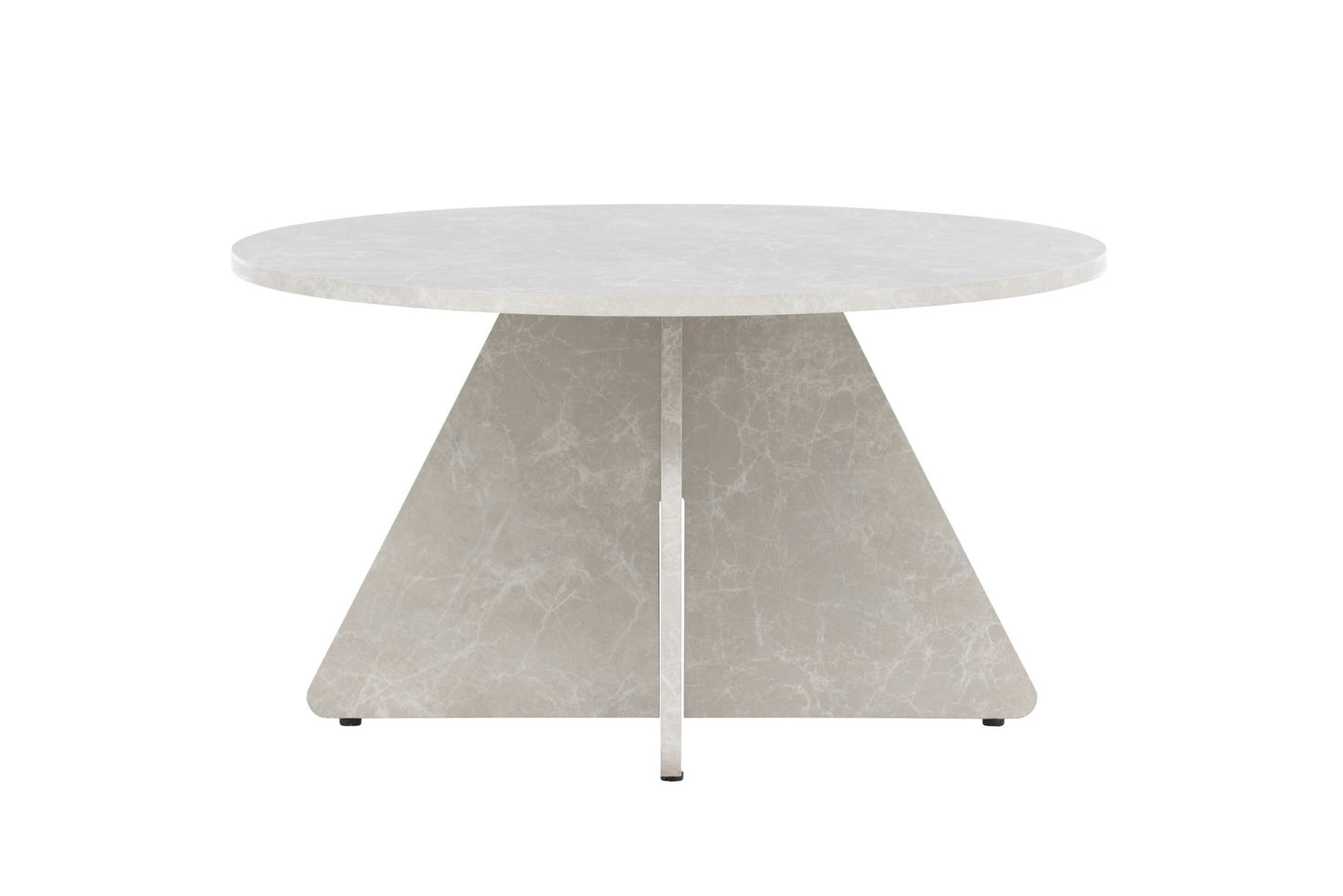 Bootcut Couchtisch in Marmor-Optik aus MDF