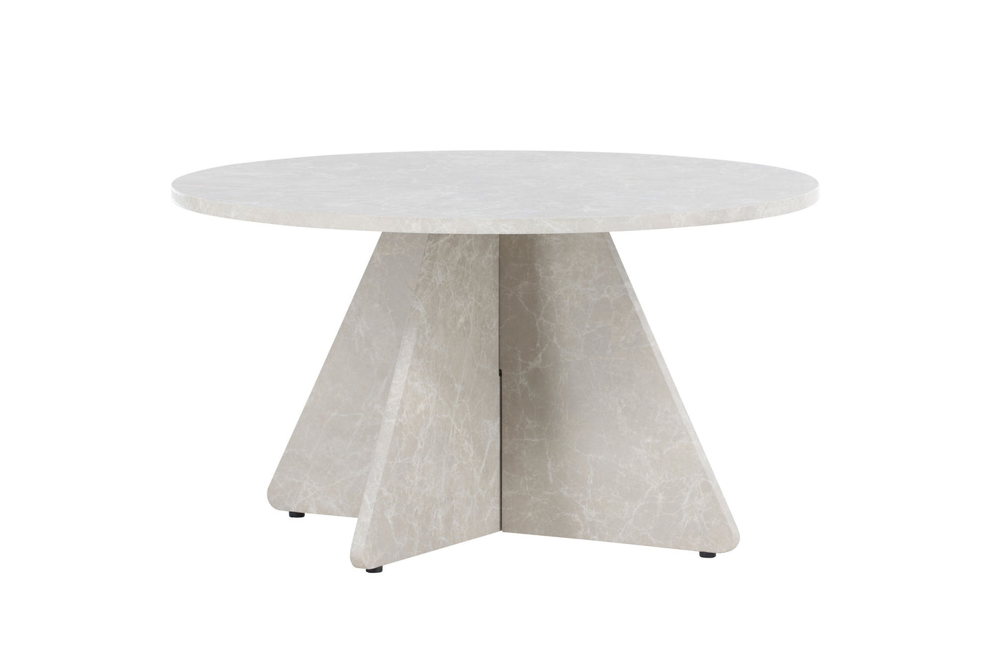 Bootcut Couchtisch in Marmor-Optik aus MDF