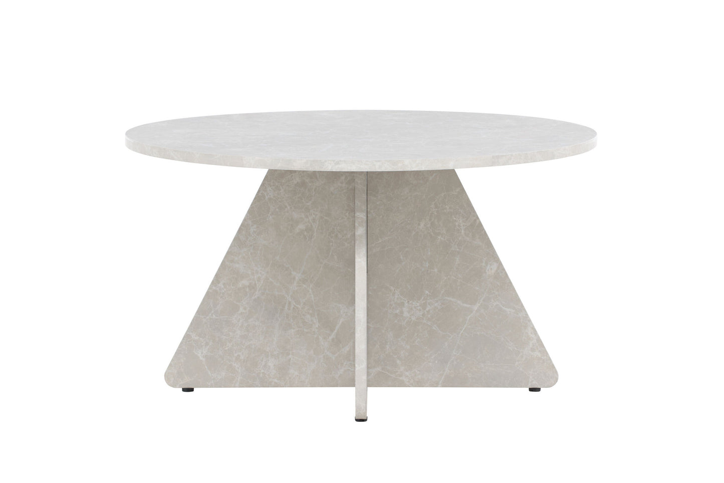Bootcut Couchtisch in Marmor-Optik aus MDF