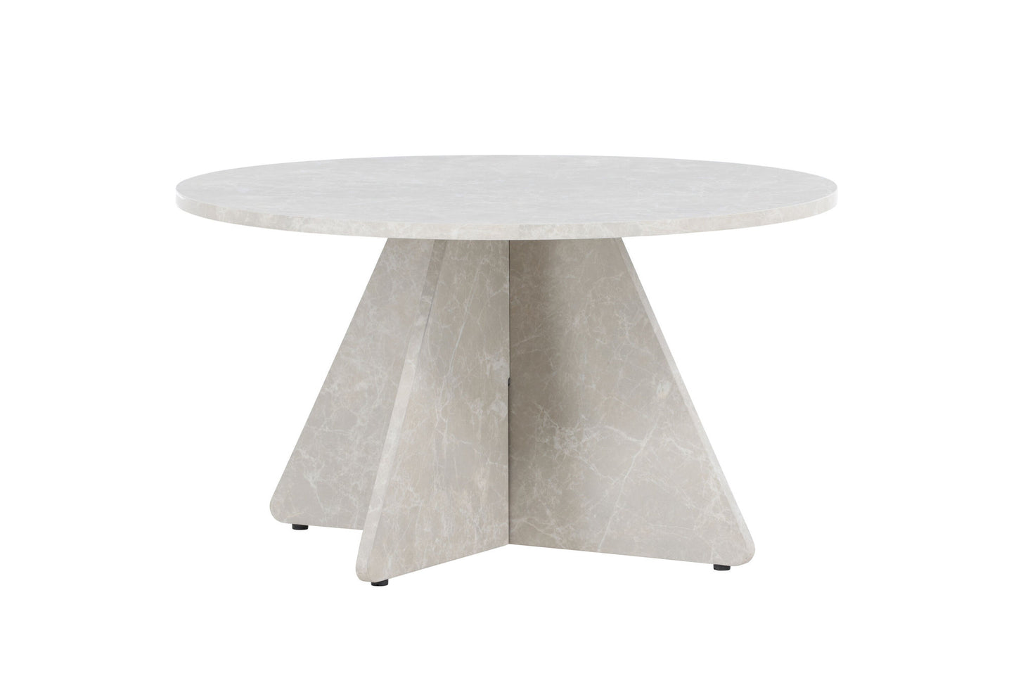 Bootcut Couchtisch in Marmor-Optik aus MDF
