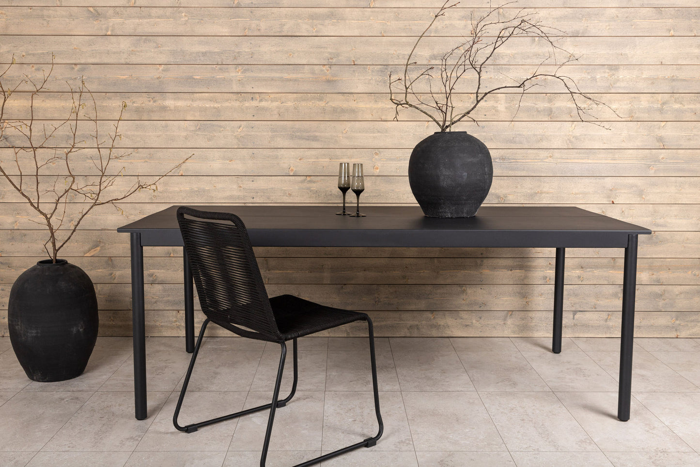 Modena Esstisch in Schwarz, 200cm